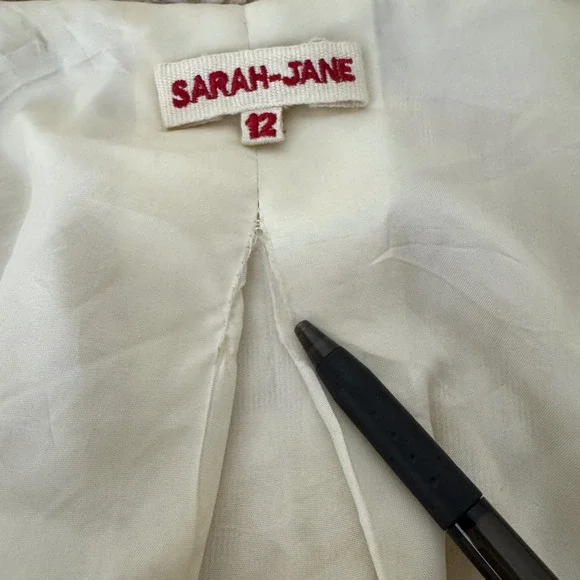 Vintage Sarah-Jane Blonde Faux Fur Snap Front Swing Jacket Size 12 - Picture 9 of 14